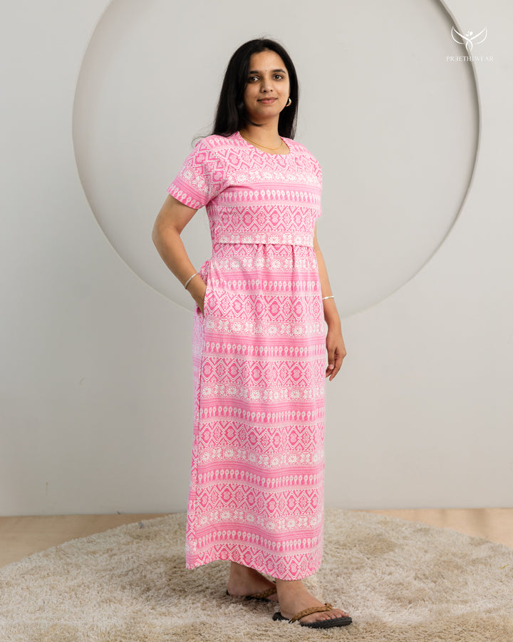 Aarvi ThickCotton Full Length Maternity Loungewear