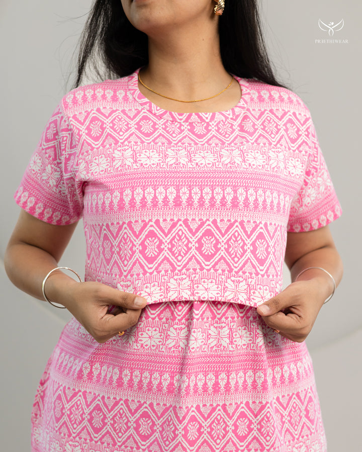 Aarvi ThickCotton Full Length Maternity Loungewear