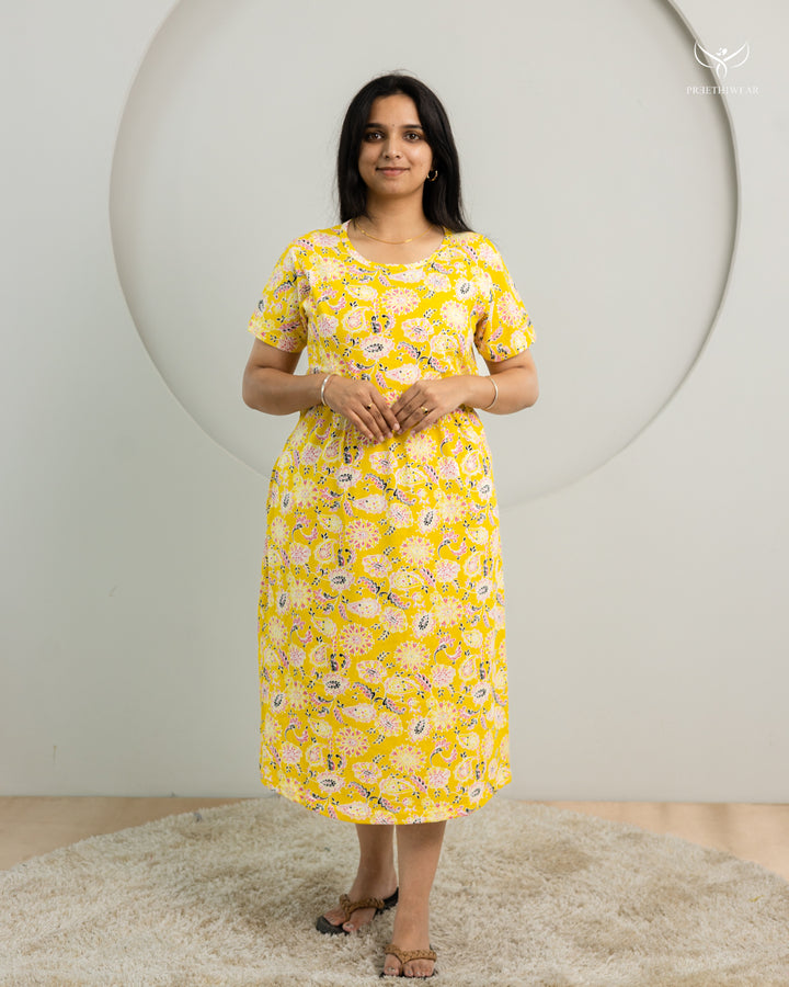 Ashly SoftCotton Calf Length Maternity Loungewear