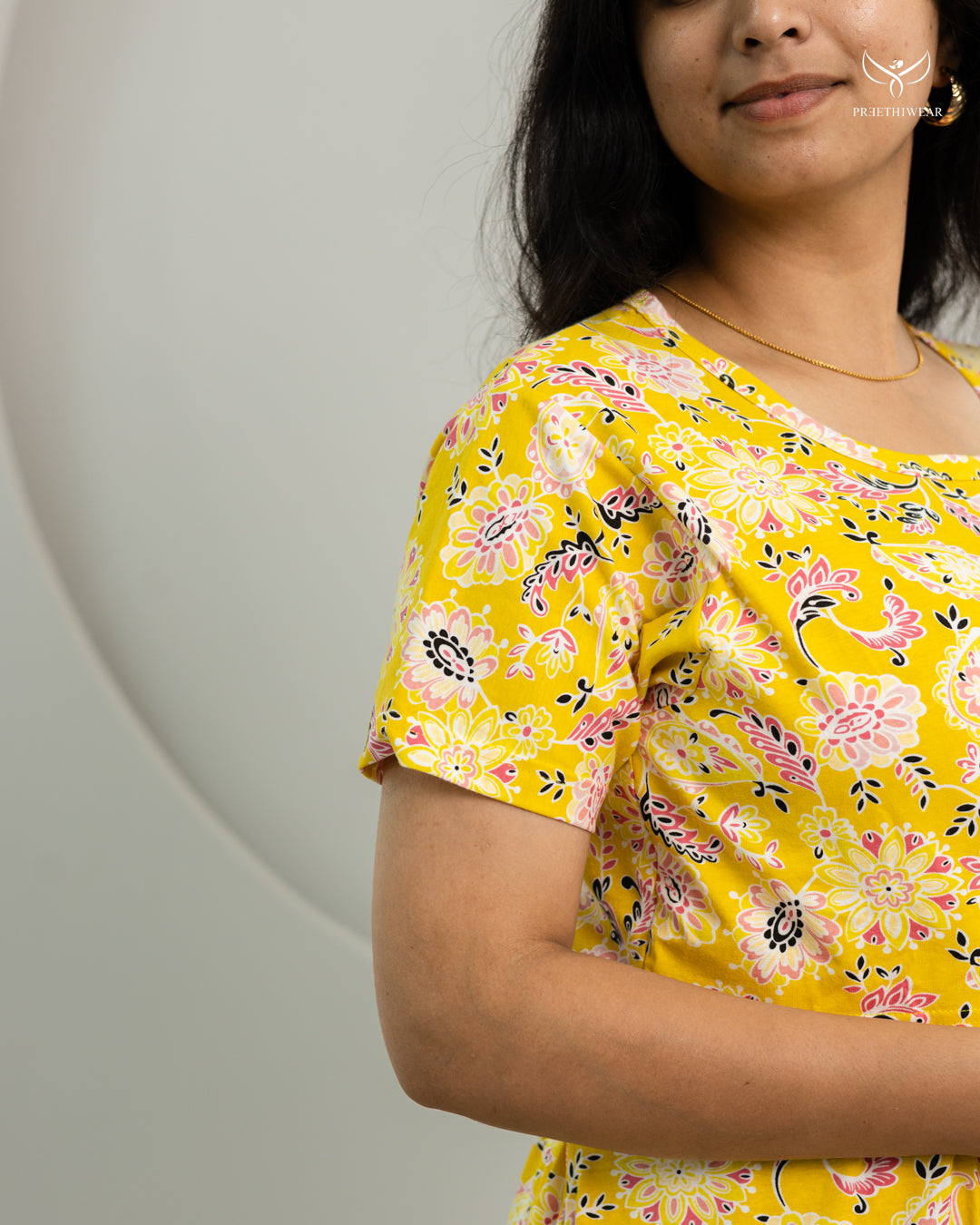Ashly SoftCotton Calf Length Maternity Loungewear