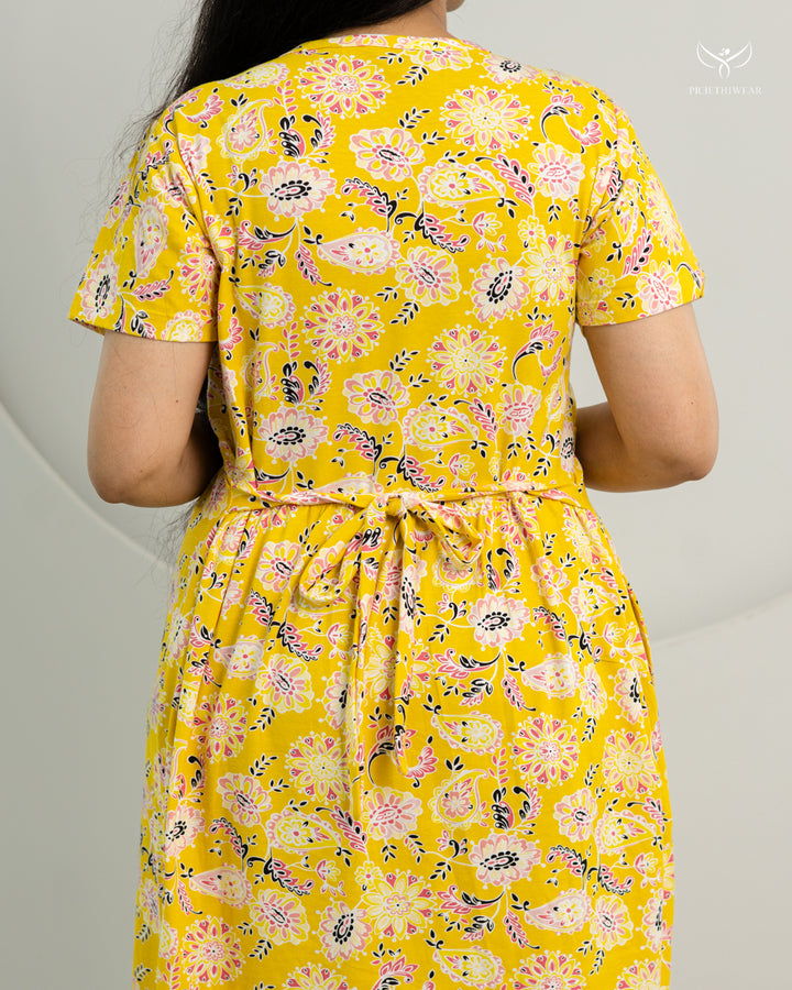 Ashly SoftCotton Calf Length Maternity Loungewear