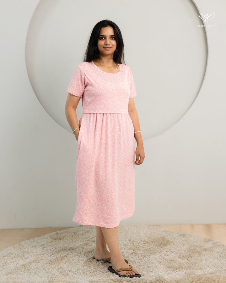 Daxa SoftCotton Calf Length Maternity Loungewear
