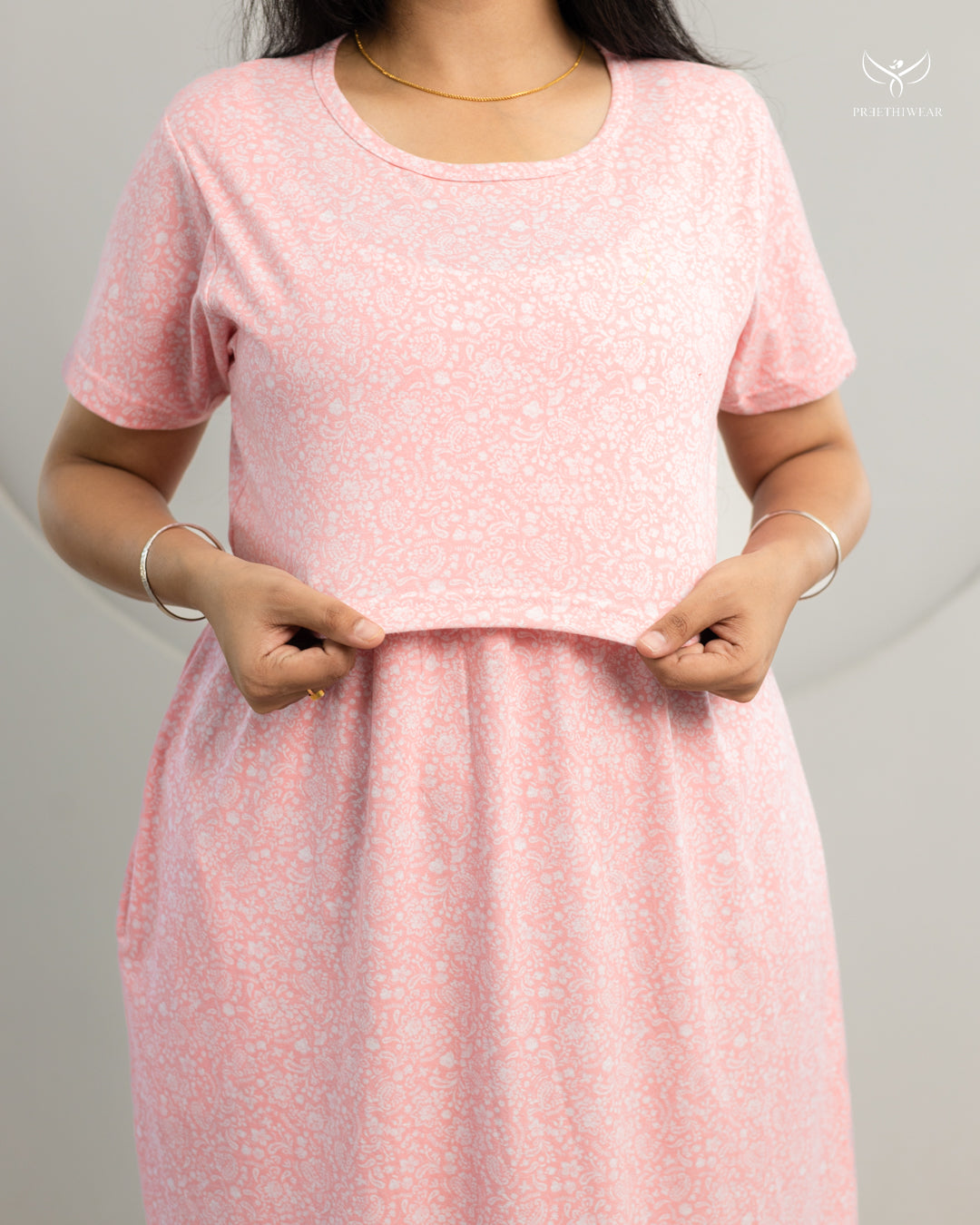 Daxa SoftCotton Calf Length Maternity Loungewear