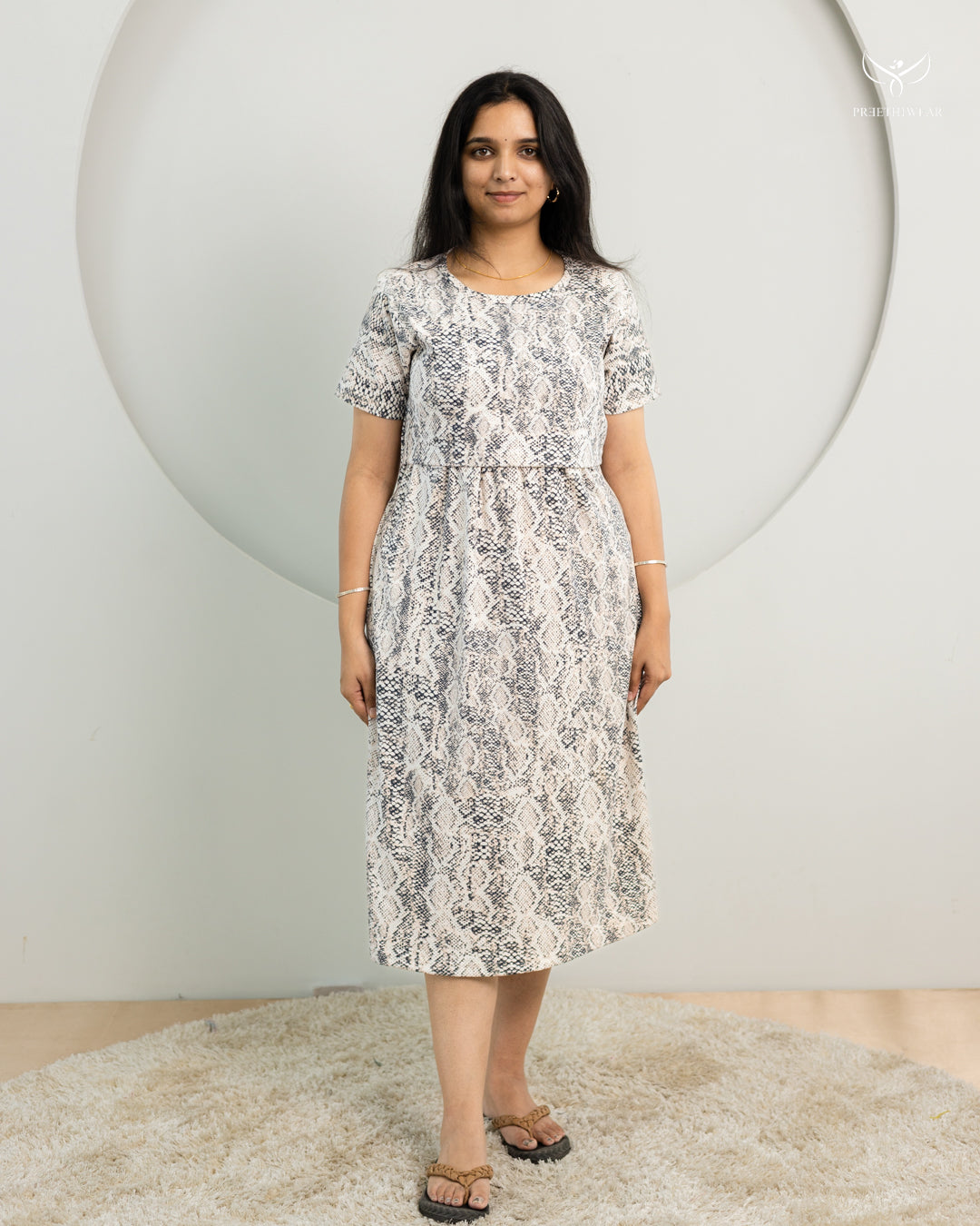 Chandu SoftCotton Calf Length Maternity Loungewear