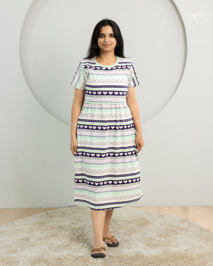 Besliya SoftCotton Calf Length Maternity Loungewear