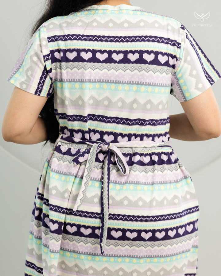 Besliya SoftCotton Calf Length Maternity Loungewear