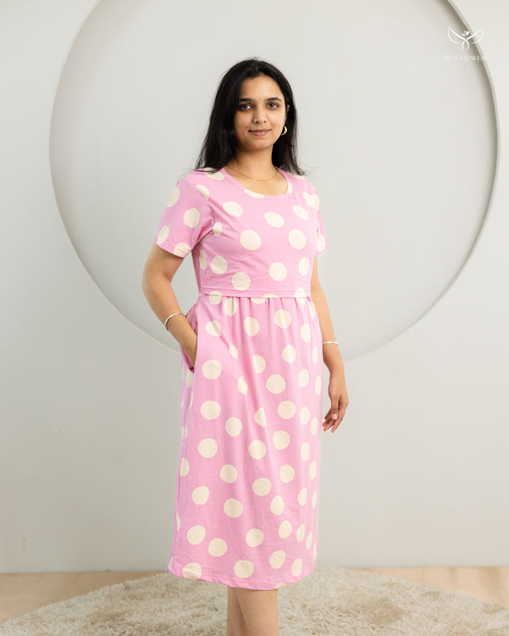Vincy SoftCotton Calf Length Maternity Loungewear