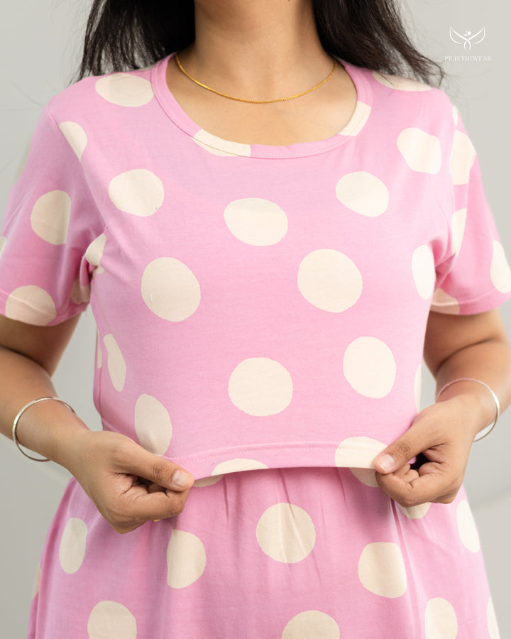 Vincy SoftCotton Calf Length Maternity Loungewear