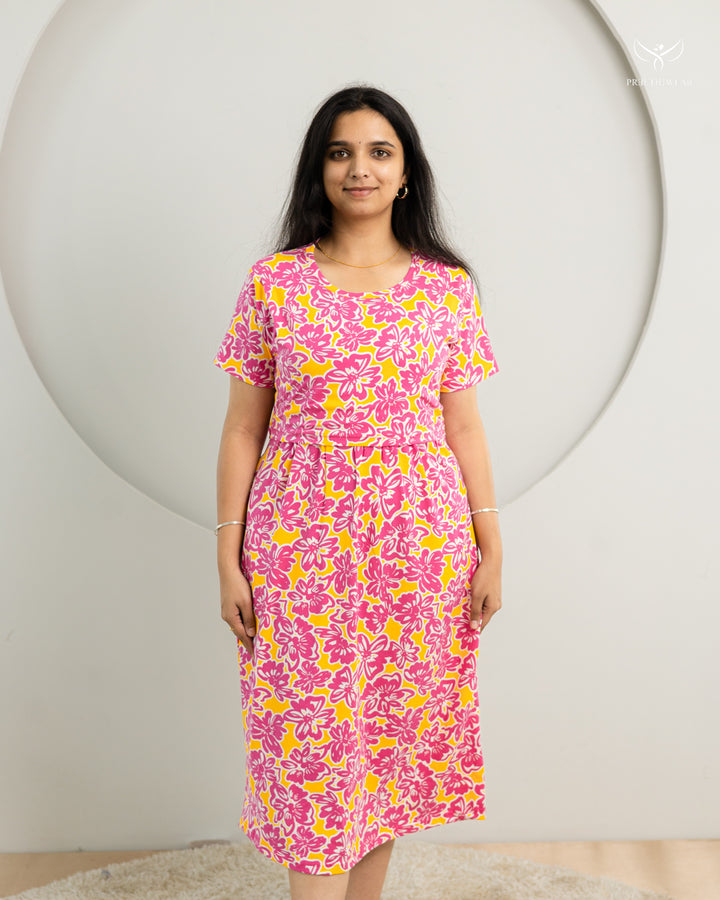 Gowda SoftCotton Calf Length Maternity Loungewear