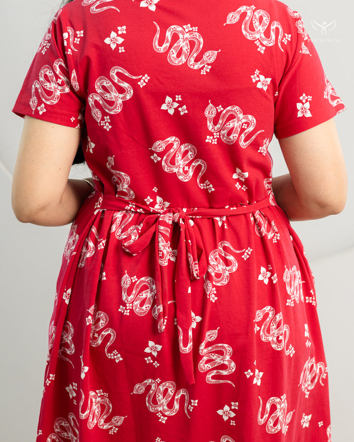 Linju SoftCotton Calf Length Maternity Loungewear