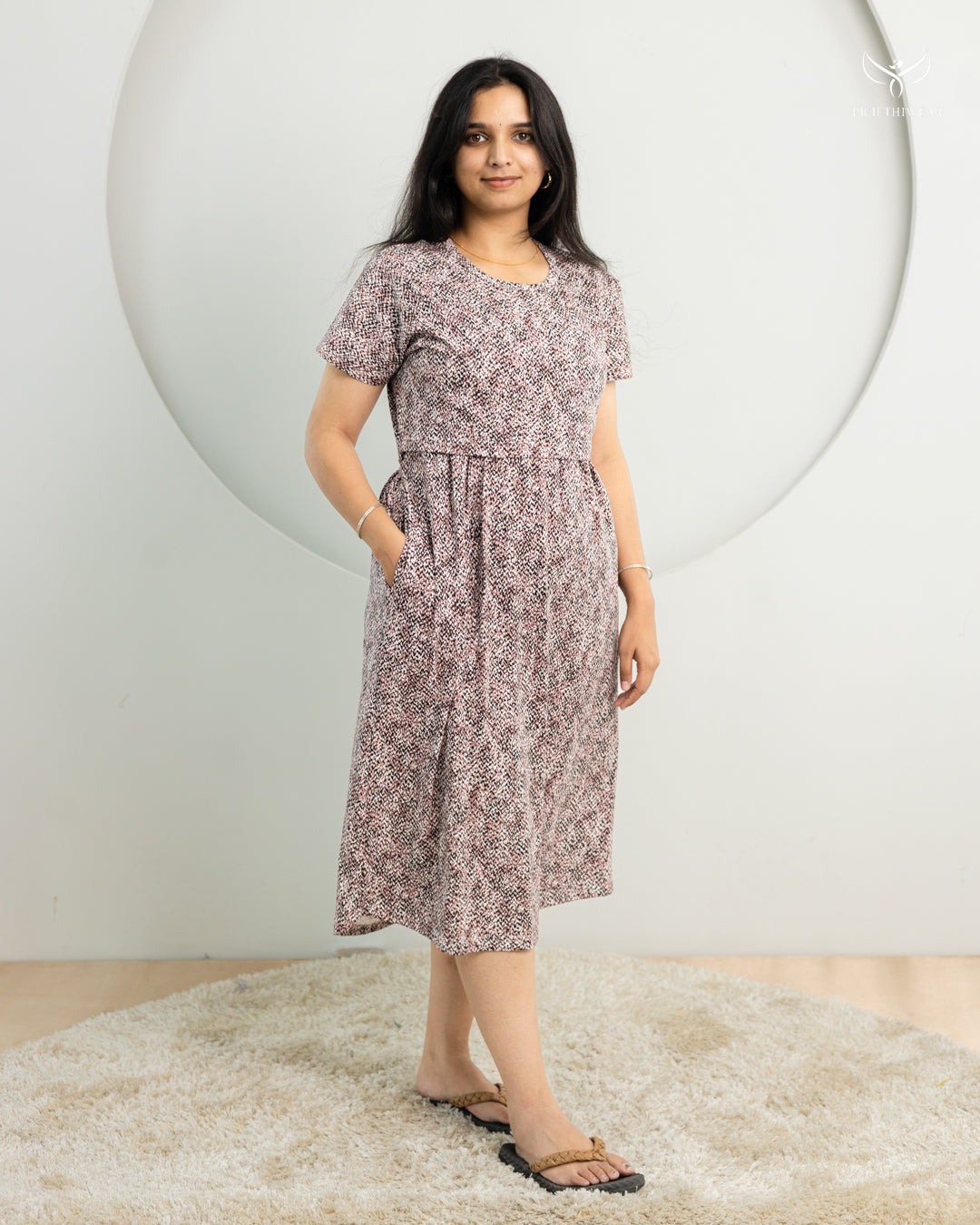 Nazma SoftCotton Calf Length Maternity Loungewear