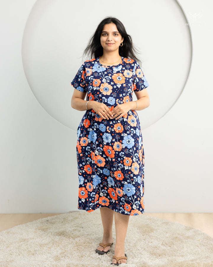 Levina SoftCotton Calf Length Maternity Loungewear