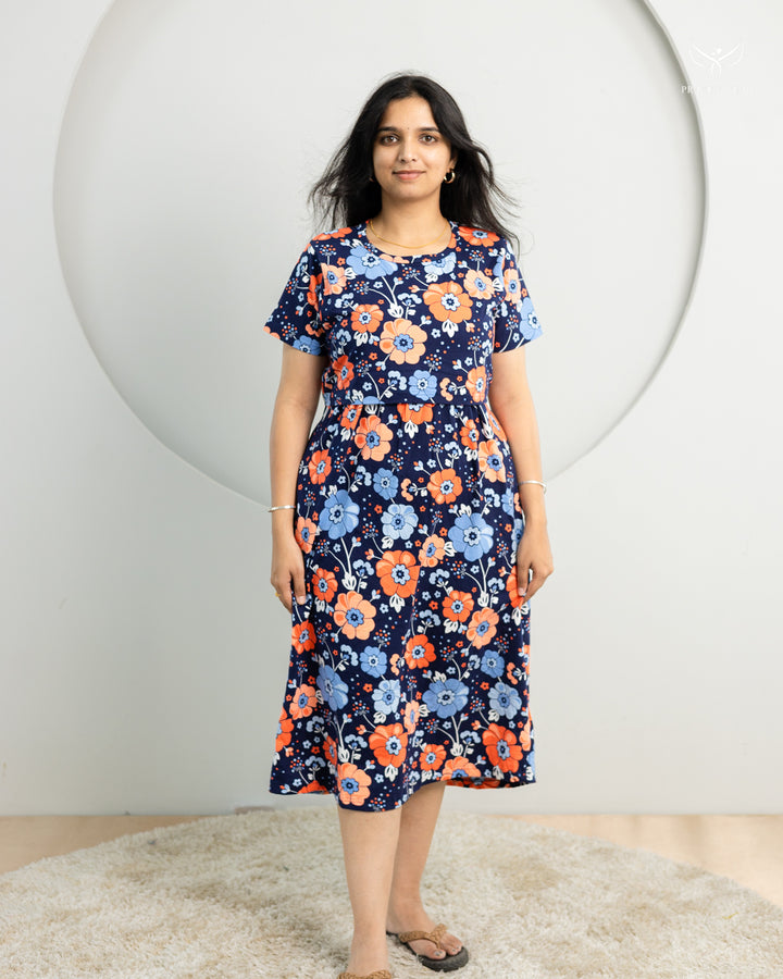 Levina SoftCotton Calf Length Maternity Loungewear