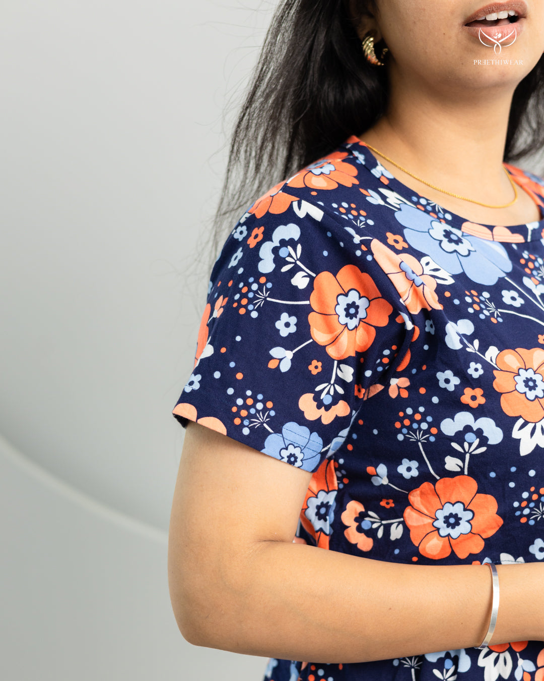 Levina SoftCotton Calf Length Maternity Loungewear