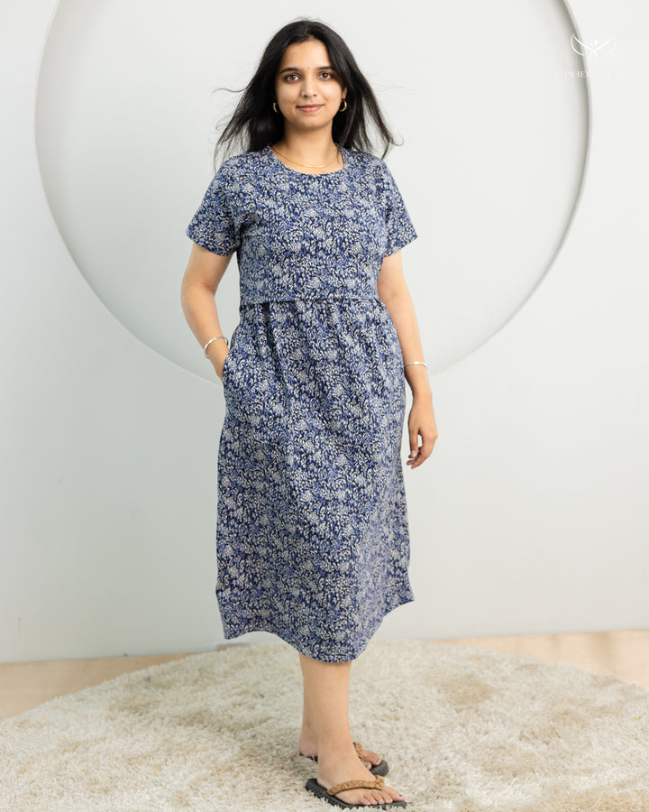 Jerrin ThickCotton Calf Length Maternity Loungewear