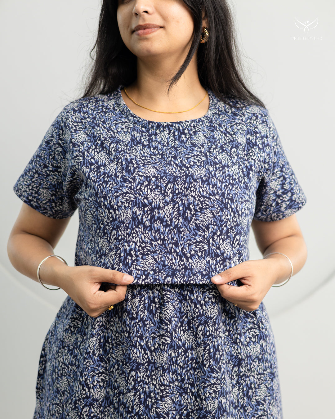 Jerrin ThickCotton Calf Length Maternity Loungewear