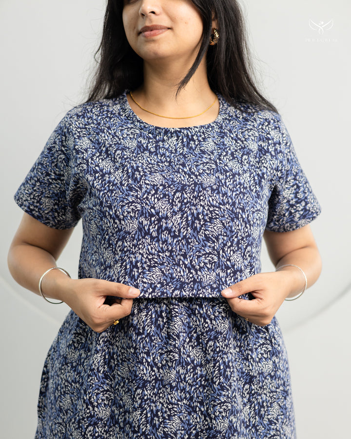 Jerrin ThickCotton Calf Length Maternity Loungewear