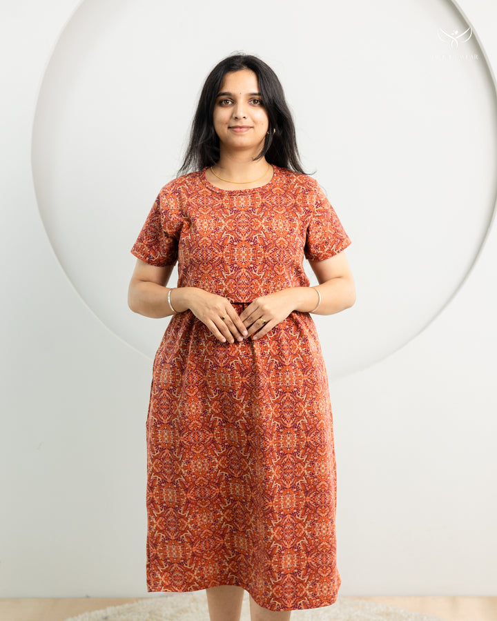 Merlyn Thick Cotton Calf Length Maternity Loungewear