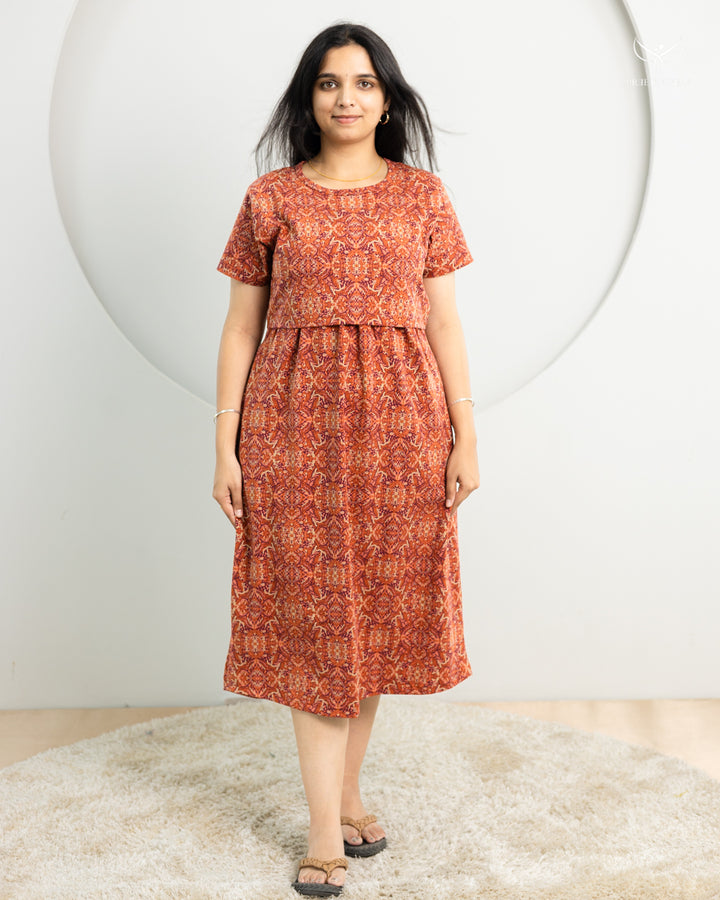 Merlyn Thick Cotton Calf Length Maternity Loungewear