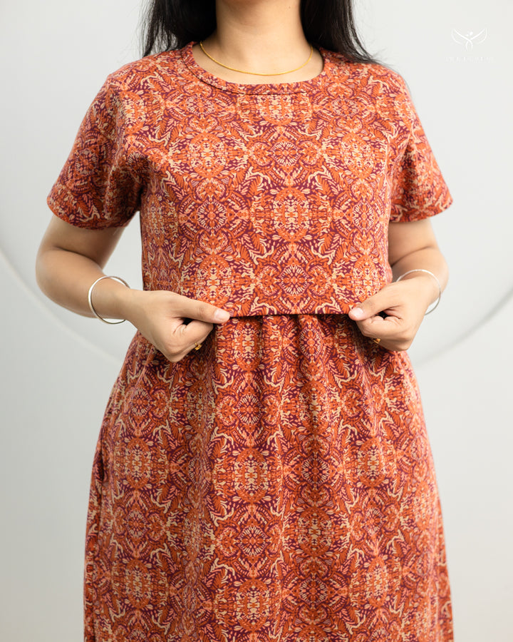 Merlyn Thick Cotton Calf Length Maternity Loungewear