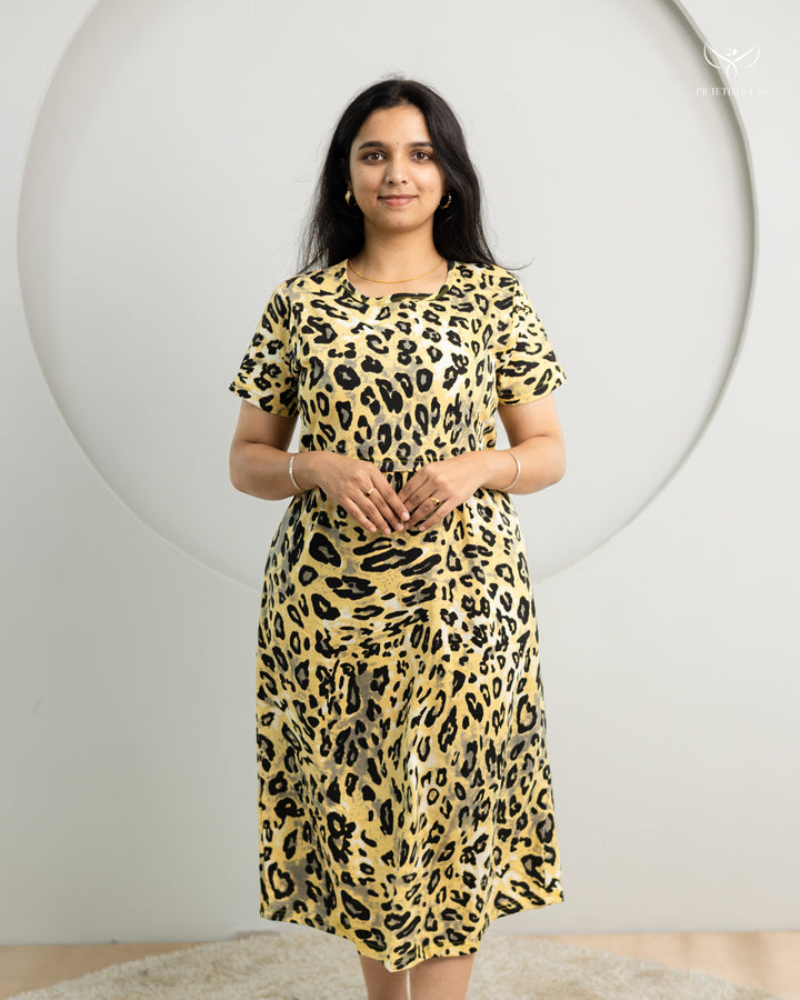 Navitha ThickCotton Calf Length Maternity Loungewear