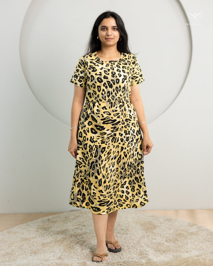Navitha ThickCotton Calf Length Maternity Loungewear