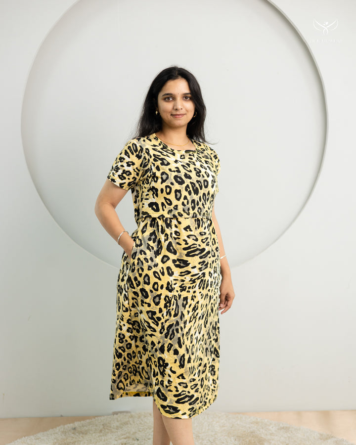 Navitha ThickCotton Calf Length Maternity Loungewear