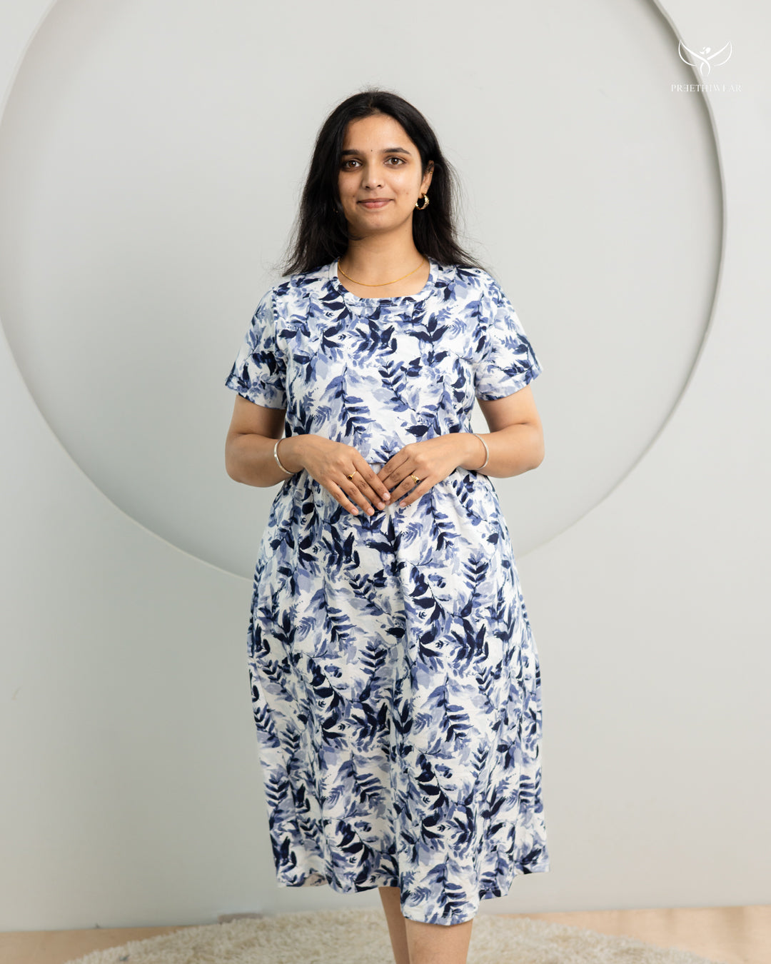 Francy SoftCotton Calf Length Maternity Loungewear