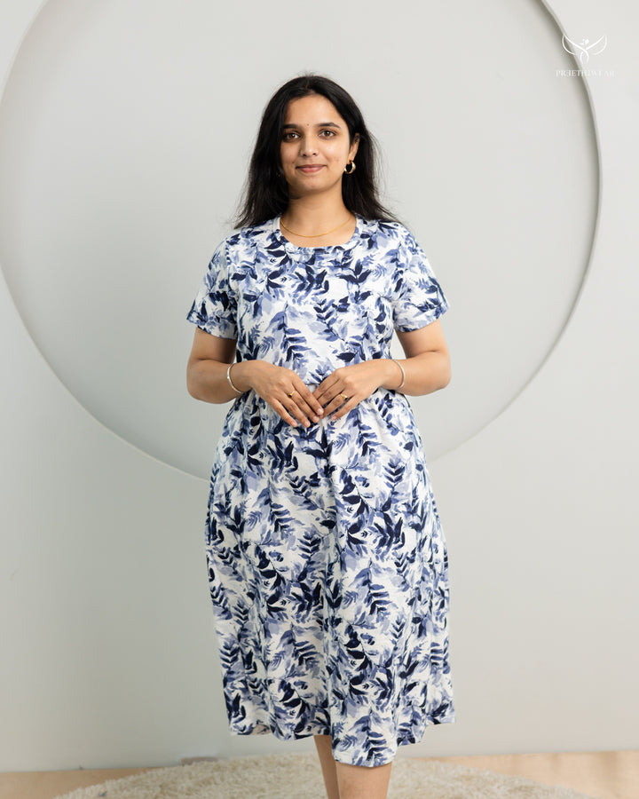 Francy SoftCotton Calf Length Maternity Loungewear