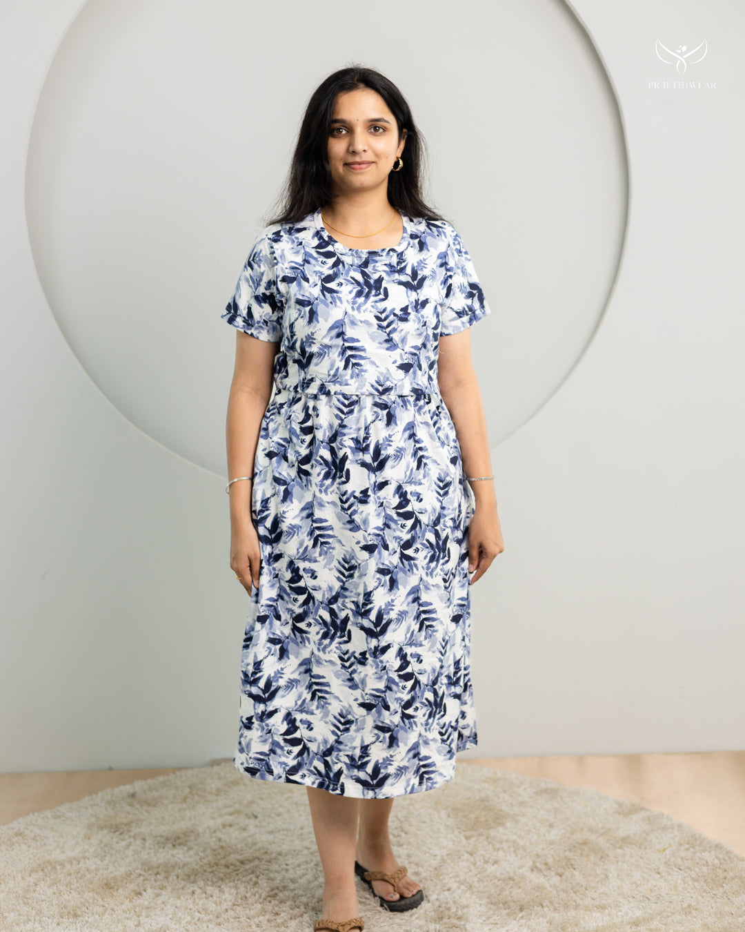 Francy SoftCotton Calf Length Maternity Loungewear