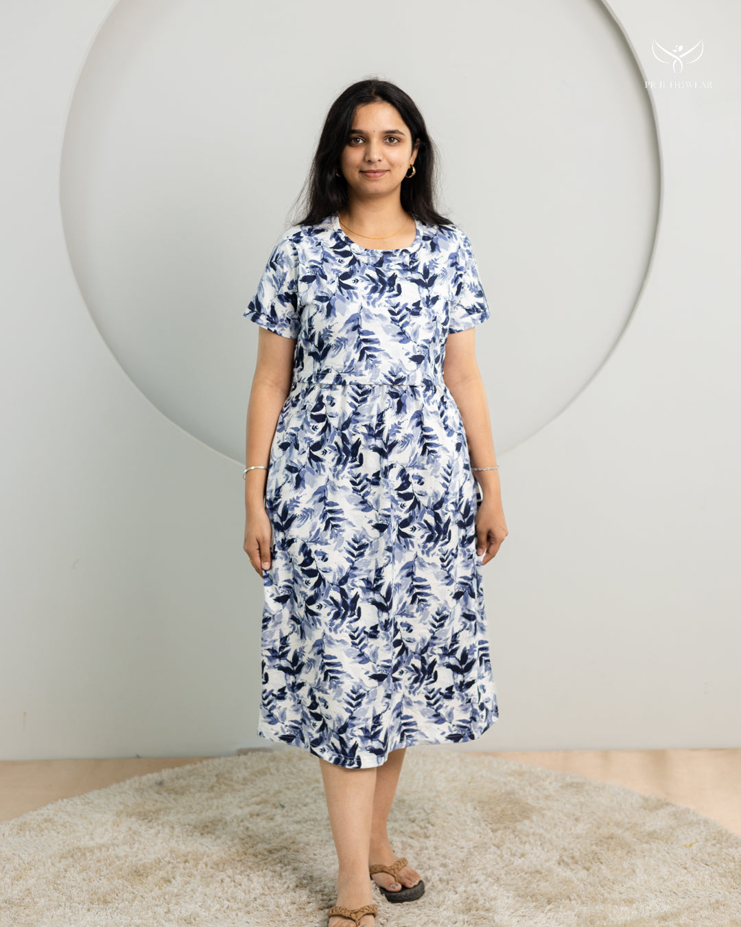 Francy SoftCotton Calf Length Maternity Loungewear