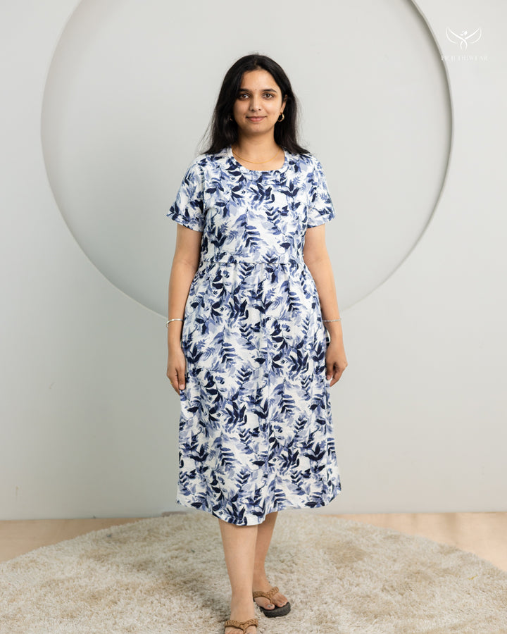Francy SoftCotton Calf Length Maternity Loungewear