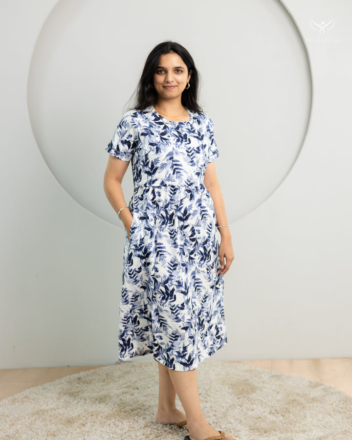 Francy SoftCotton Calf Length Maternity Loungewear