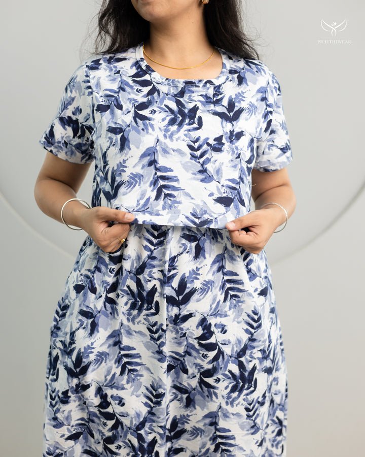 Francy SoftCotton Calf Length Maternity Loungewear