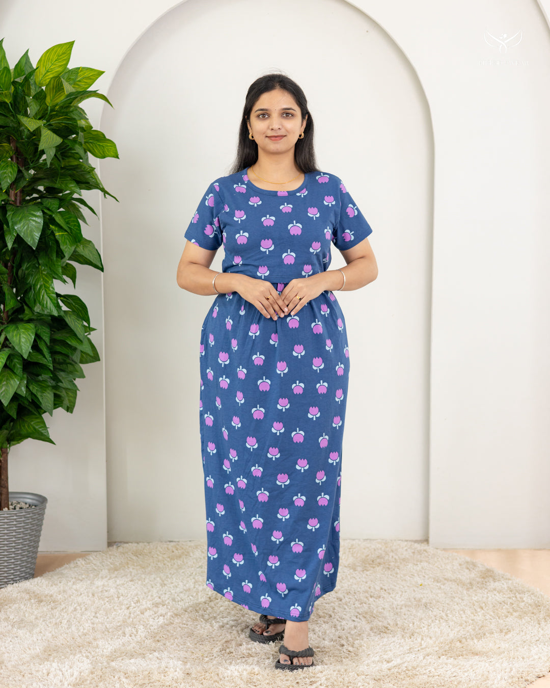 Arsha SoftCotton Full Length Maternity Loungewear