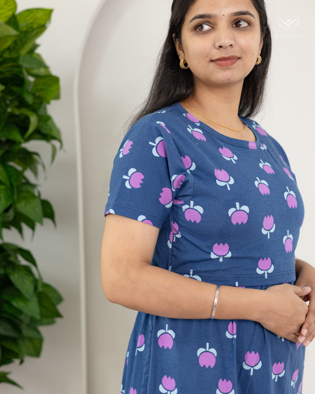 Arsha SoftCotton Full Length Maternity Loungewear