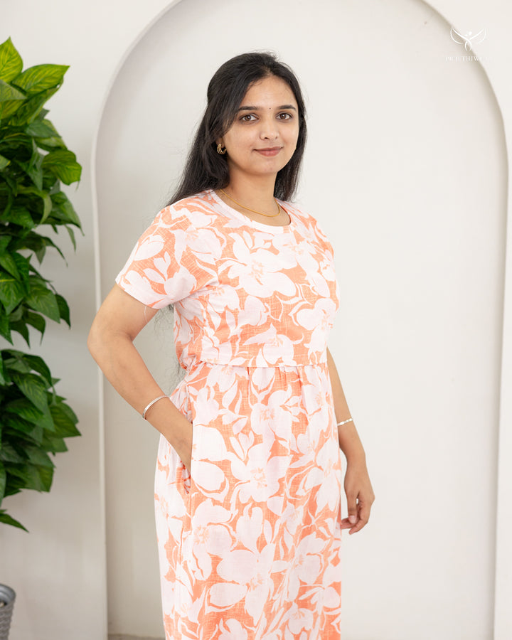 Durga SoftCotton Full Length Maternity Loungewear