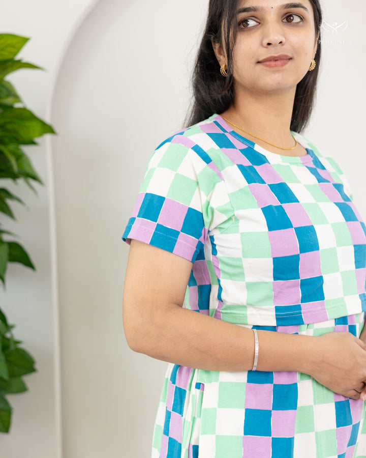 Jenifer1  SoftCotton Full Length Maternity Loungewear