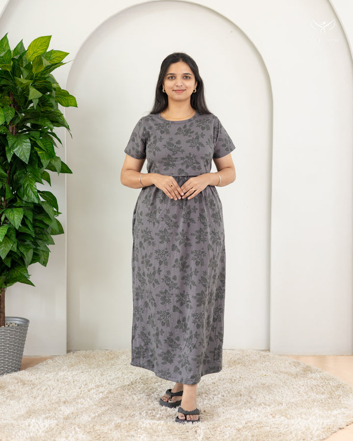 Yuvasri  SoftCotton Full Length Maternity Loungewear