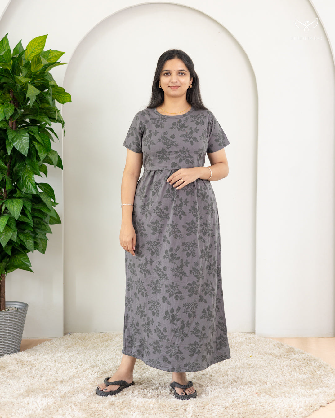 Yuvasri  SoftCotton Full Length Maternity Loungewear