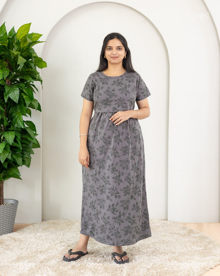 Yuvasri  SoftCotton Full Length Maternity Loungewear