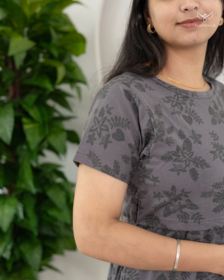 Yuvasri  SoftCotton Full Length Maternity Loungewear