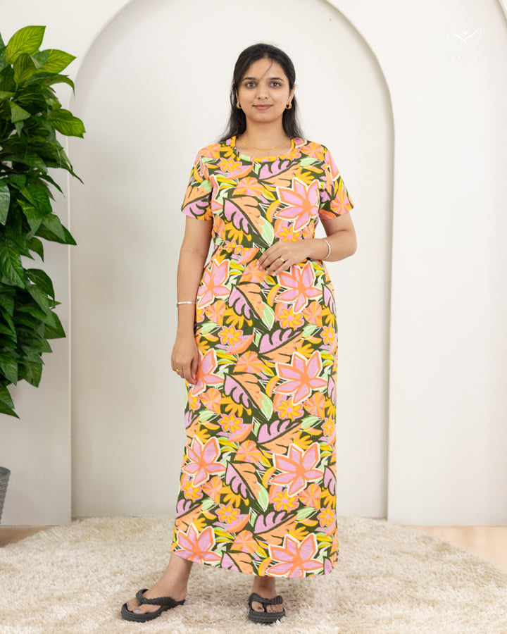 Revathy SoftCotton Full Length Maternity Loungewear