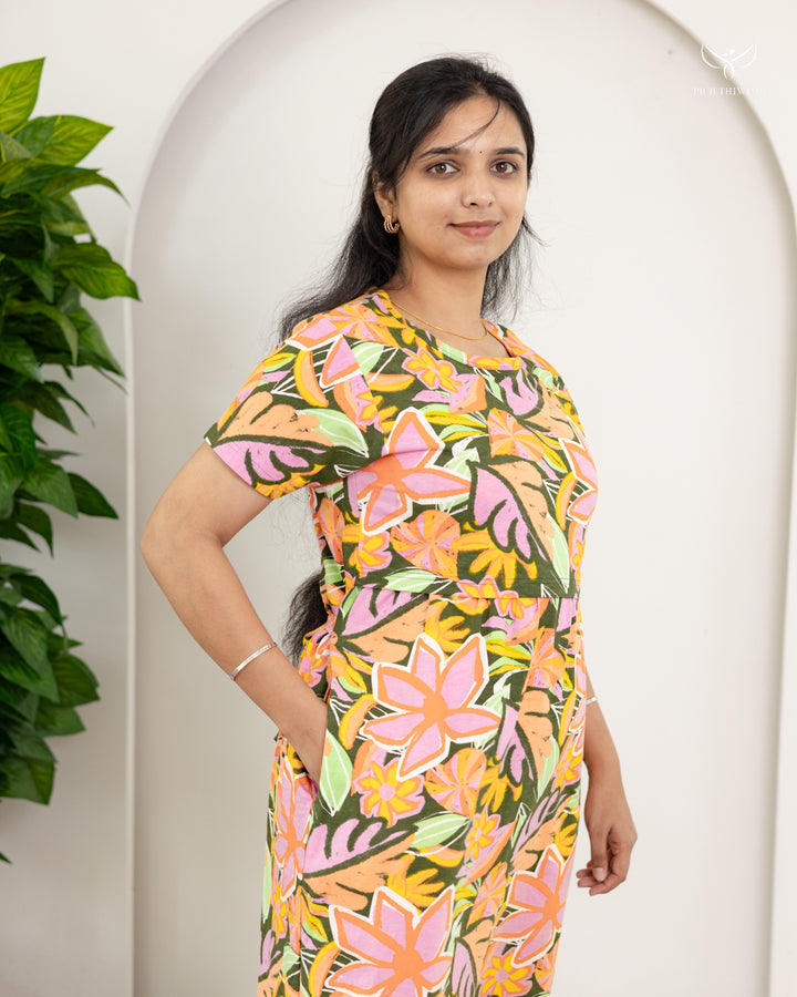 Revathy SoftCotton Full Length Maternity Loungewear