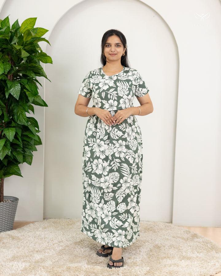 Sunandha SoftCotton Full Length Maternity Loungewear
