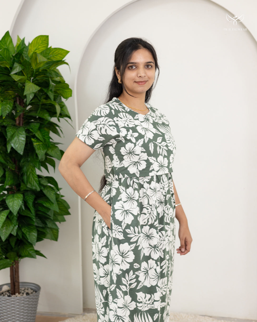 Sunandha SoftCotton Full Length Maternity Loungewear