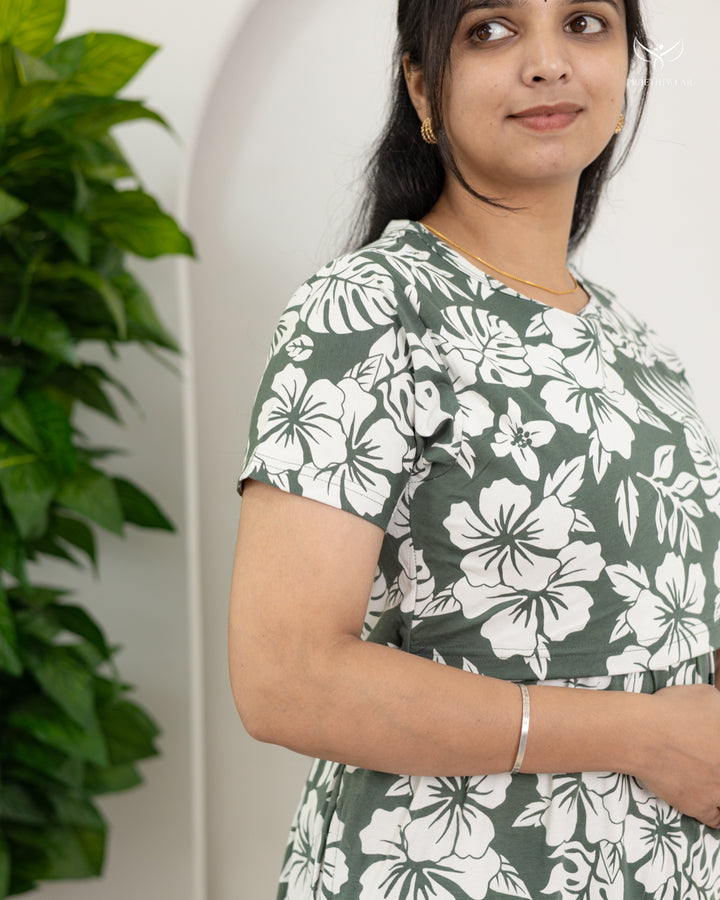 Sunandha SoftCotton Full Length Maternity Loungewear
