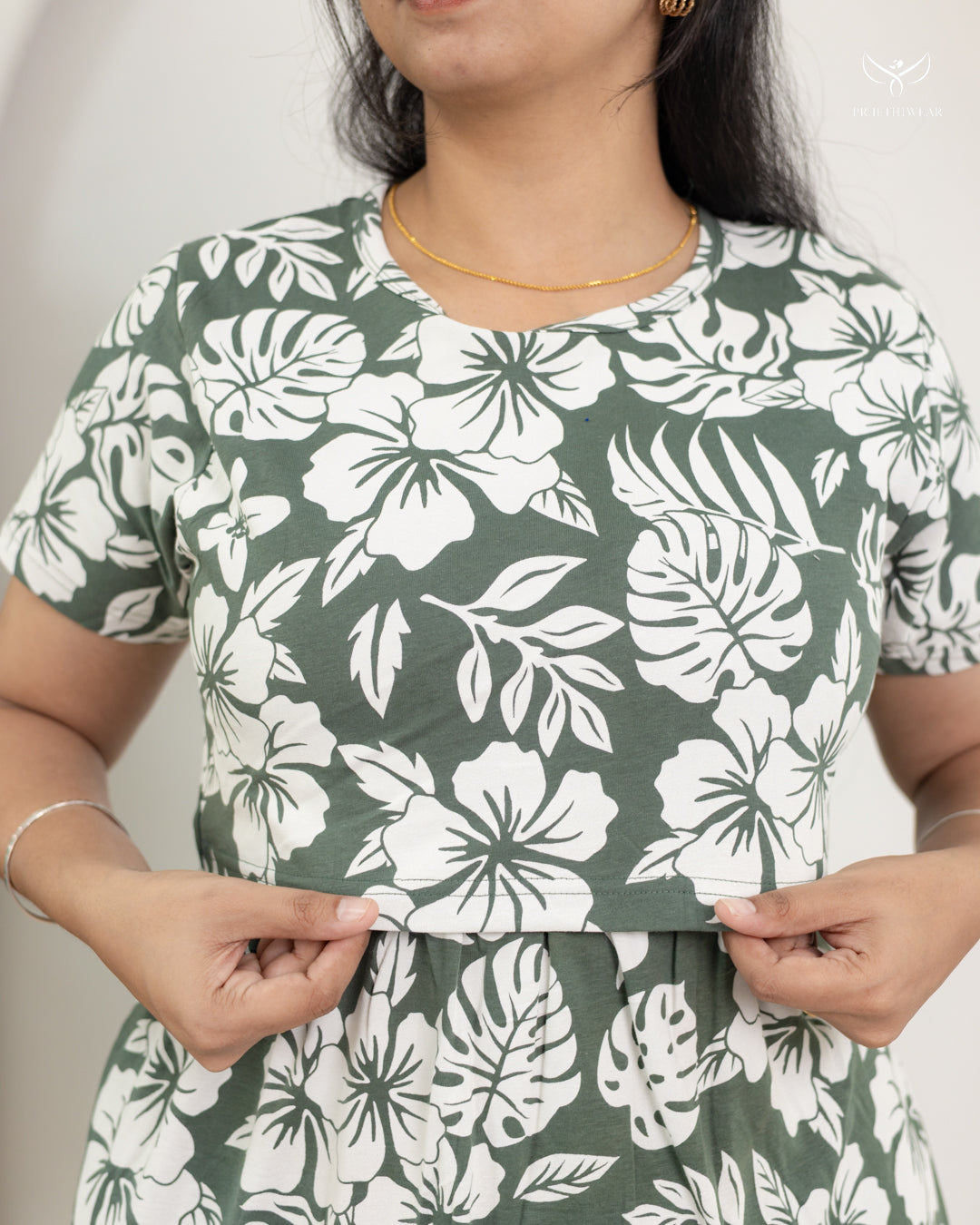 Sunandha SoftCotton Full Length Maternity Loungewear