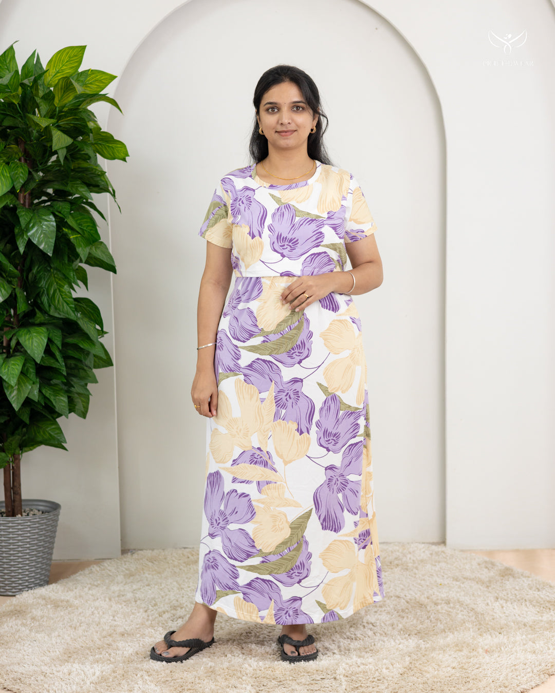 Yamuna  SoftCotton Full Length Maternity Loungewear