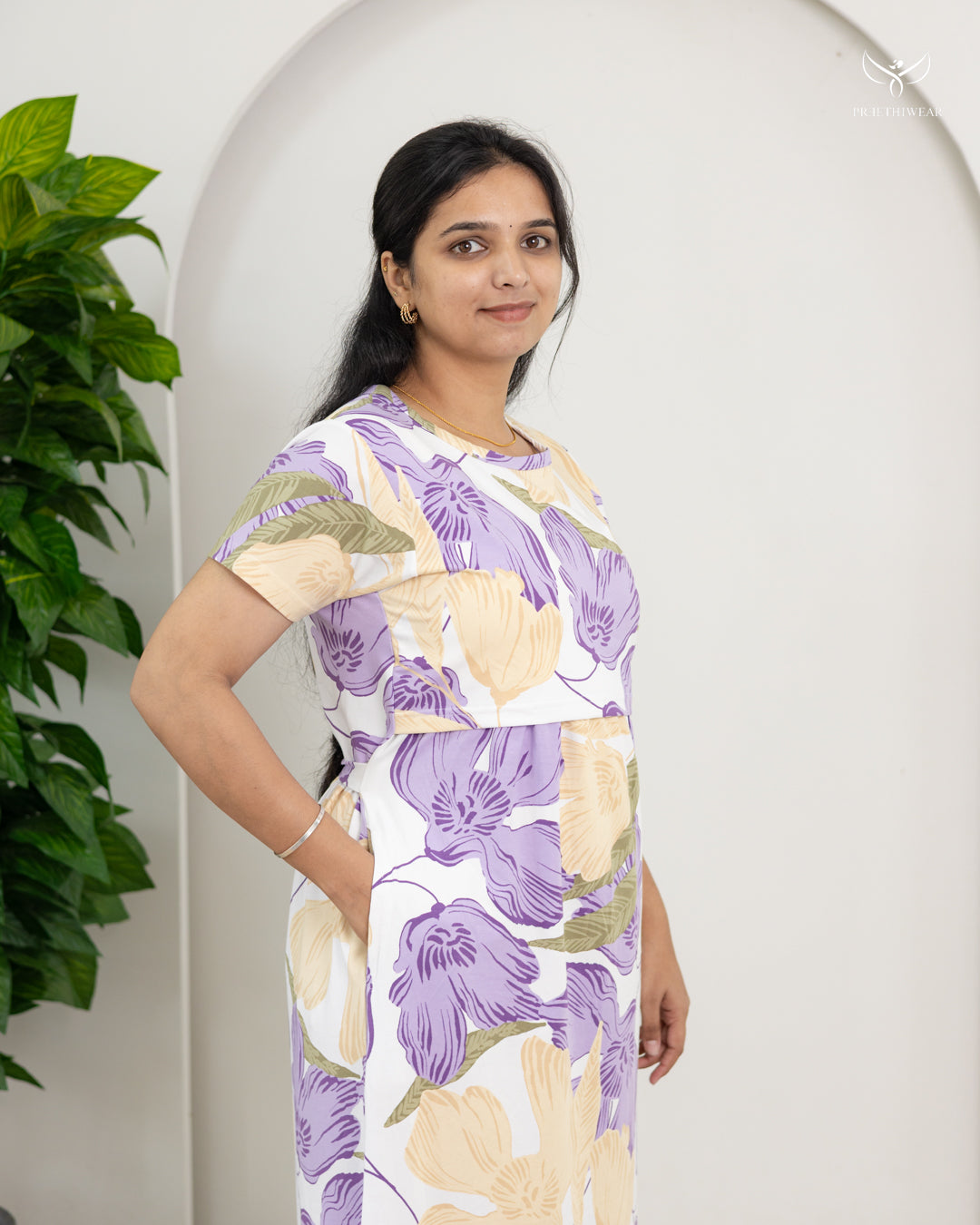Yamuna  SoftCotton Full Length Maternity Loungewear